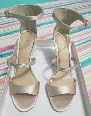 rose gold jewel sandals