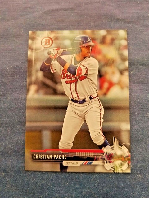 CRISTIAN PACHE 2017 Bowman Draft CARD BD 40 ATLANTA BRAVES 10 CARD