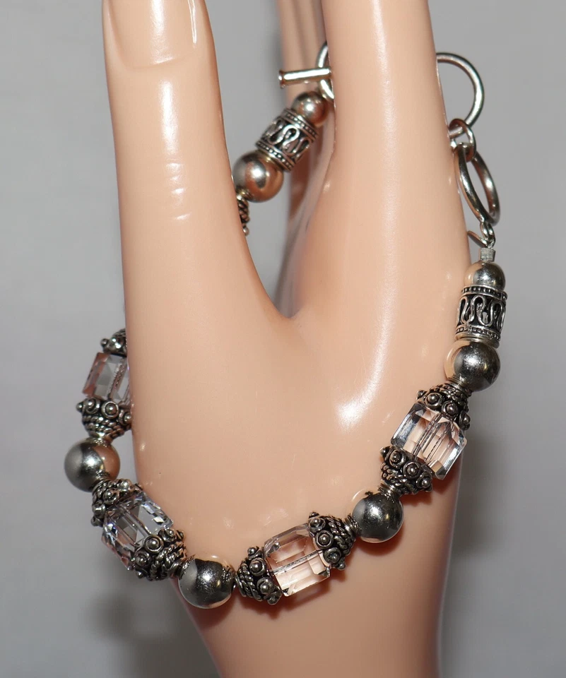 Pulsera Silpada de plata esterlina con cuentas de cristal de Swarovski con cierre de palanca B1147 Foto 2 de 4