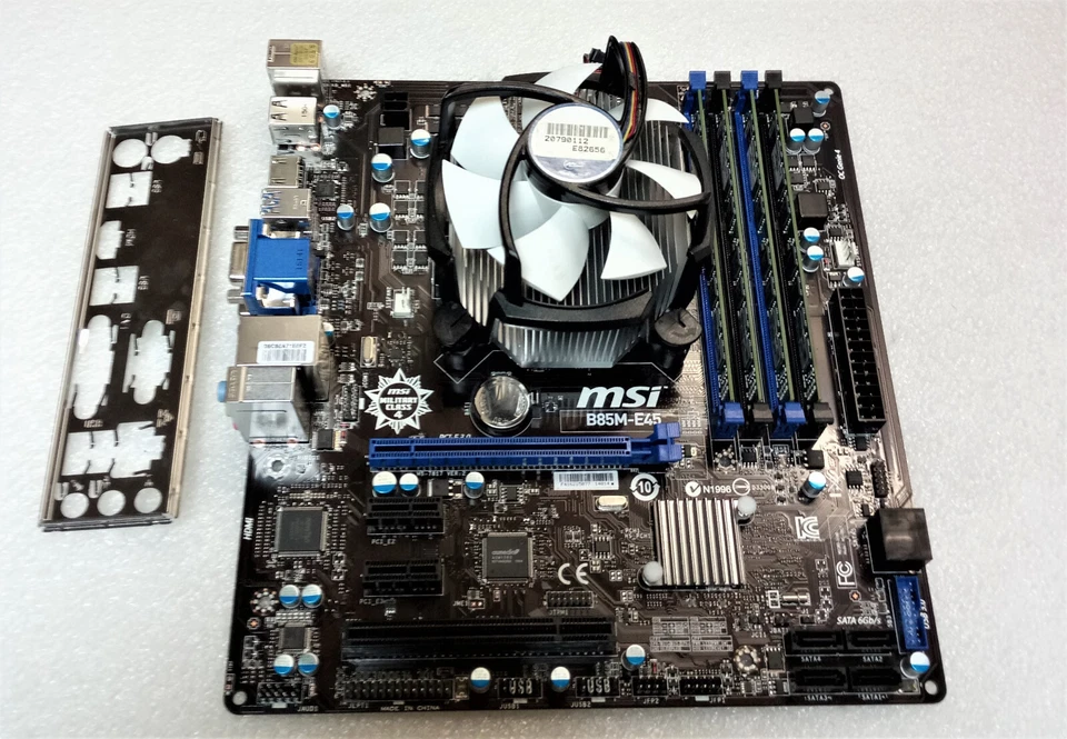MSI B85M-E45 MS-7817 Motherboard 1150 Intel B85 inc CPU i5 @ 3.50Ghz + 16GB ### - Image 3 of 3
