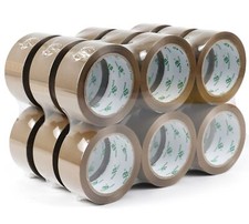 Brown Packing Tape 18 Rolls Heavy Duty 1.88"x60 yd 2.4mil Moving Storage