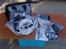 FLEX 24V BRUSHLESS 7-1/4 CIRCULAR SAW  8.0Ah BATTERY CHARGER CARRYING BAG NEW