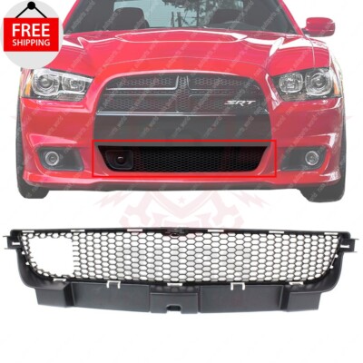 New Front Bumper Grille Textured Black Fits 2012-2014 Dodge Charger CH1036131