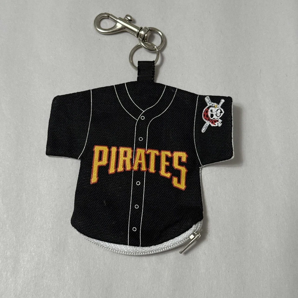 MLB Pittsburgh Pirates Baseball Team Shirt Mini Jersey Keychain Coin Purse - Image 3 of 4