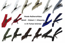 Wende Reißverschluss WMB Wendereissverschlüsse Metall teilbar für Wendejacke 5mm