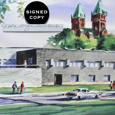 Buffalo NY Artist Signed Burchfield Richardson Olmsted Complex RITA AUERBACH 8x5