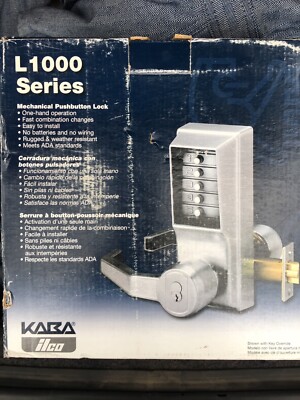 Kaba Simplex L1000 Series Metal Mechanical Pushbutton Cylindrical Lock LR1021S26