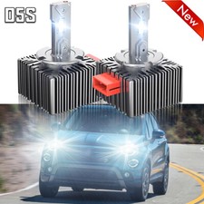 D5S LED Headlight Bulbs High-Low Beam for Fiat 500X 2020-2021 Replace HID 6000K