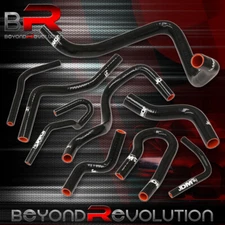 For 1992-2000 Civic EK EG D15 D16 SOHC Upgrade Silicone Radiator Heater Hose BK