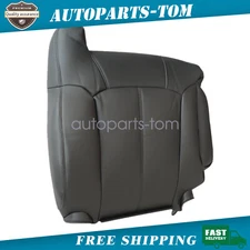 For Chevy Silverado 99-02 Passenger Side Leather Lean Back Seat Cover Dark Gray