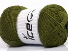 4-Skein Lot Dora Yarn Fine Acrylic 4x100g/250m Khaki