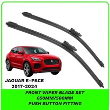 FRONT WIPER BLADES PAIR SET FITS JAGUAR E-PACE 2017- 2024 OE STYLE FITTING 26/20