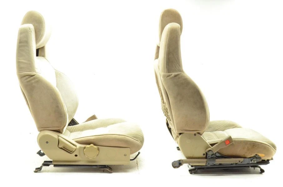 Toyota Supra MK3 1986 7MGE juego completo de asientos delanteros y traseros de tela bronceada Foto 4 de 4