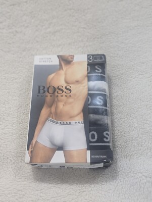 Size Small Men's Hugo Boss Boxes/Trunks 3 Pack Boxer Brief Underwear Shorts