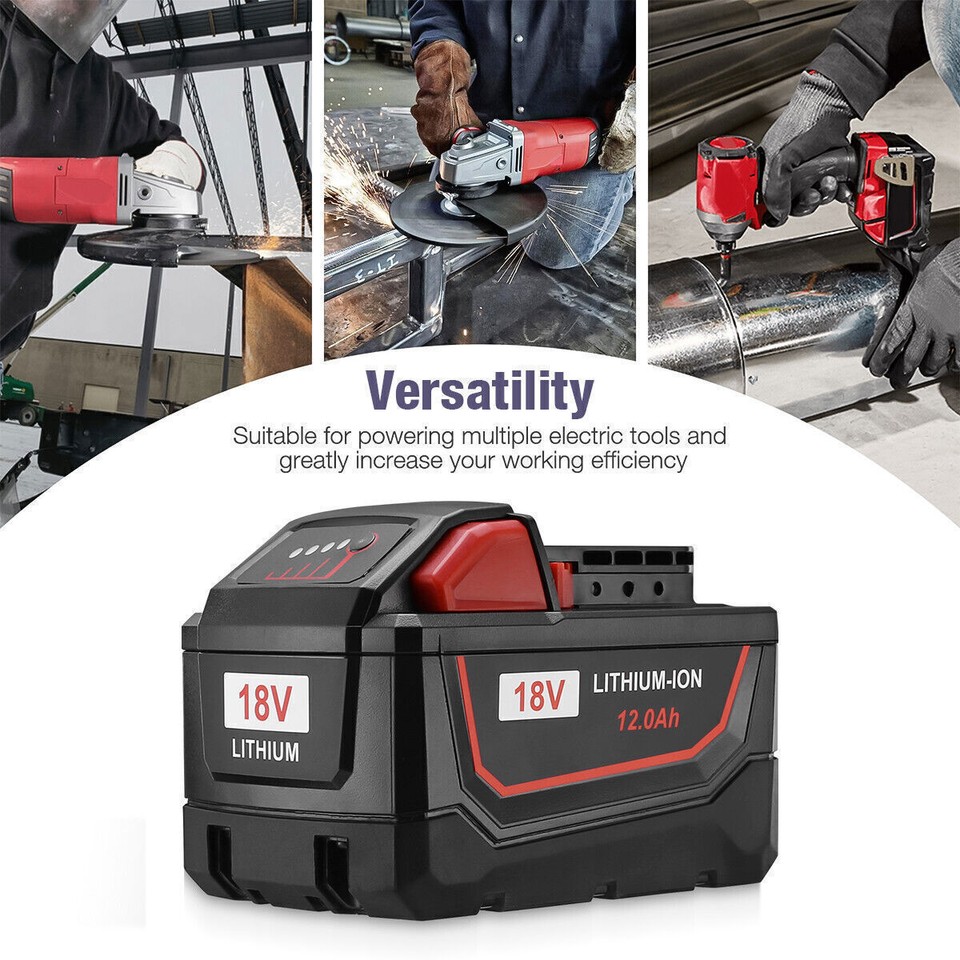 4X For Milwaukee for M18 Lithium 8.0 AH Extended Capacity Battery 4811