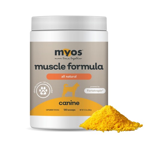 MYOS Canine Muscle Formula - All-Natural Muscle Building Supplement - Helps R...