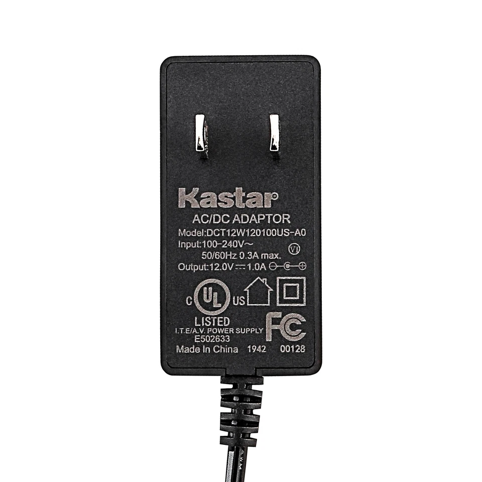 Kastar 2Pcs DC 12V 1A Power Supply Charger Adaptor for LED Strip Security Camera - Image 2 of 4