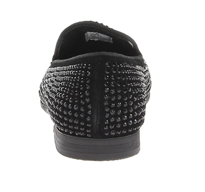 Men\'s Loafers Steve Madden Caviarr Black Rhinestone 8.5 Shoes Steve Madden Caviar Black Bedazzled Rhinestone Loafers Size  main image 4