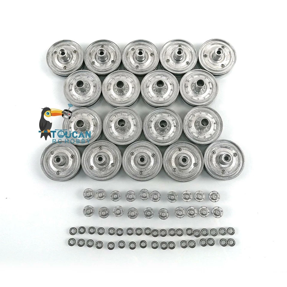 Henglong Metal Road Wheels For 1/16 German King Tiger RC Tank 3888A Spare Parts - Image 2 of 4