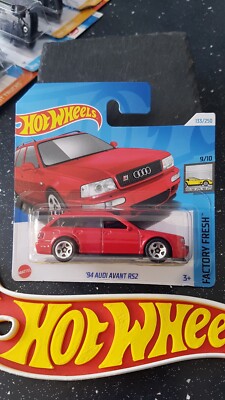 Hot Wheels ~ '94 Audi Avant RS2, Red, Short Card.  More NEW RS Model's Listed!!
