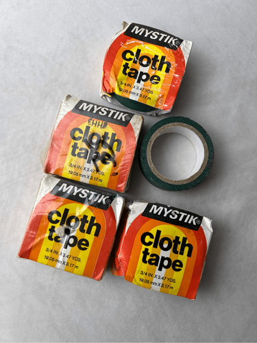 Vintage Mystik Cloth Tape Lot of 5
