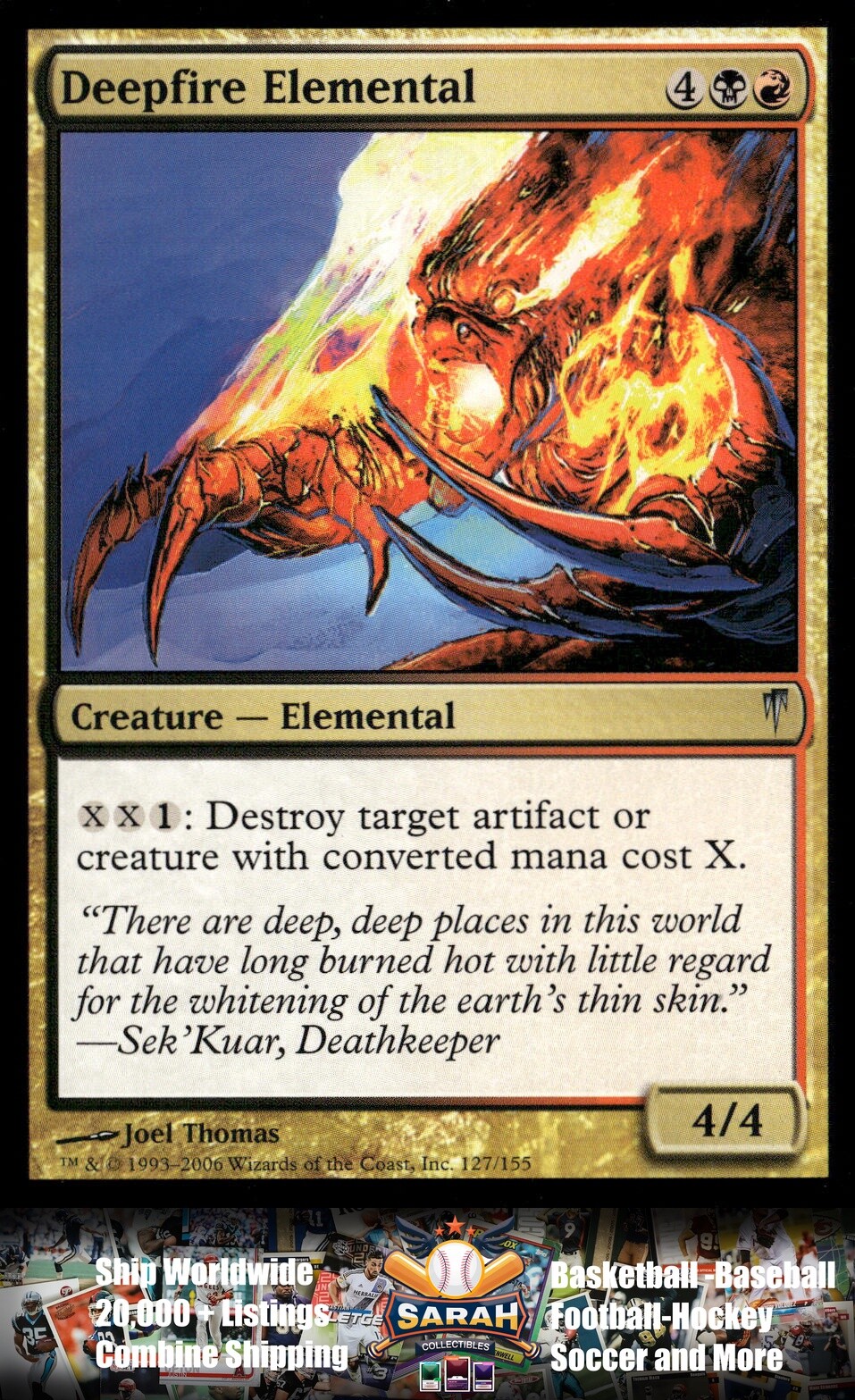 Coldsnap #127 Deepfire Elemental