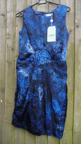 ALMOST FAMOUS London Stitch Print Silk DRESS UK 8 Pippa Middelton - Picture 4 of 9