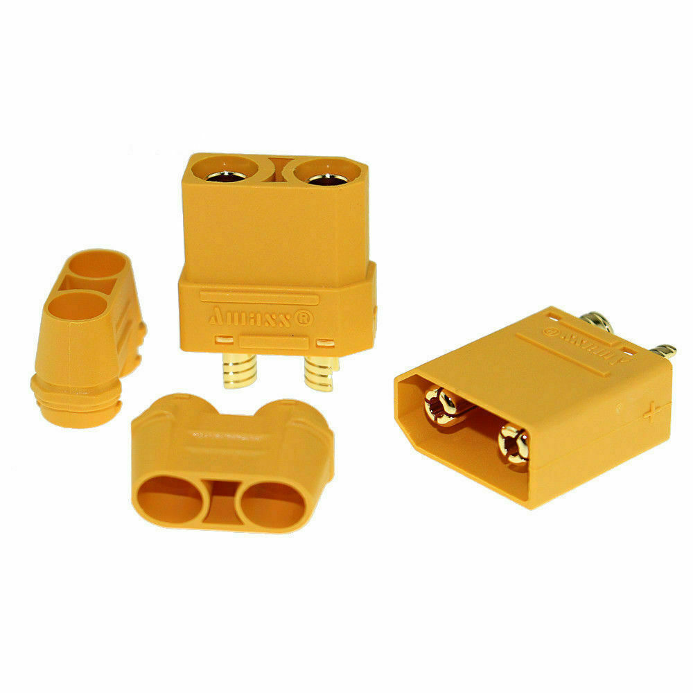 10 Pairs Amass XT90 Connectors Plugs Gold Plated XT90H Plug Male Female