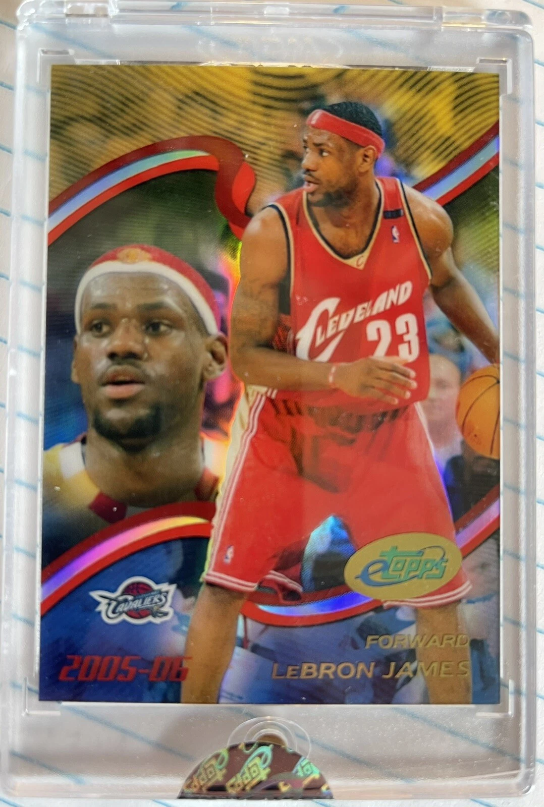 2005 LeBRON JAMES eTopps #5 Cleveland Cavaliers ONLY 1000 ISSUED - In Hand Mint!