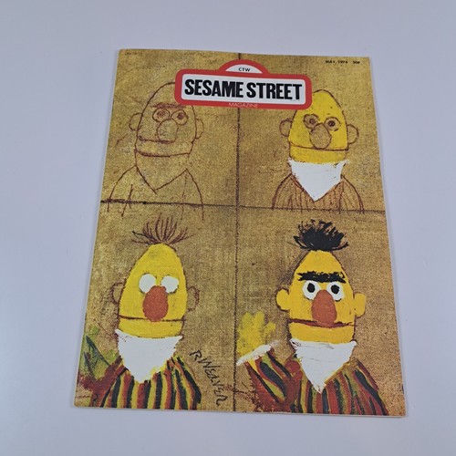 Vintage CTW SESAME STREET Magazine Activities May 1974 Unused