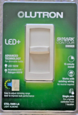LUTRON SKYLARK CONTOUR DIMMER ( ALMOND)