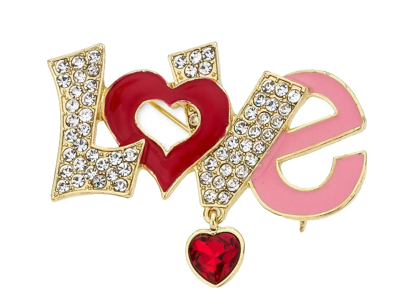 Esmalte letras, números y palabras Prendedores y broches de Moda