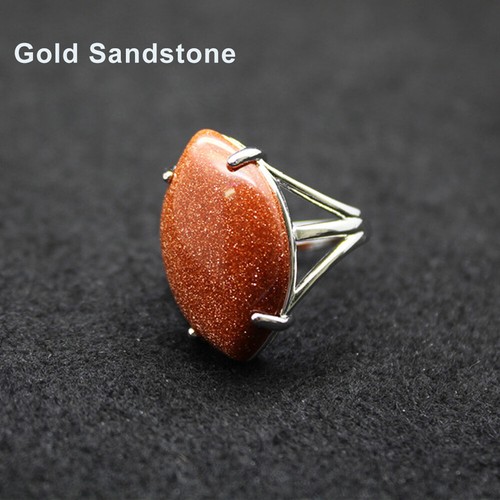 Kristall Quarz Stein Chakra Fingerring Offen Einstellbare Heilung Reiki Geschenk - Bild 8 von 25