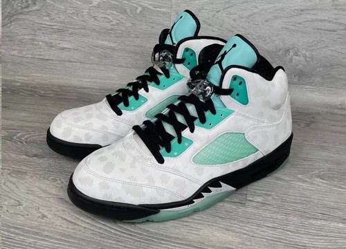 Nike Air Jordan 5 Retro "Island Green" CN2932-100 Taglia: UK 10, EU 45, US 11 - Foto 18 di 24
