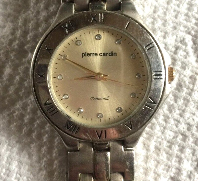 Vintage Pierre Cardin Diamond PCD 2031TC Ladies Wrist Watch