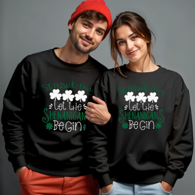 Lustiges Shenanigans St. Patricks Day Sweatshirt Pullover irisch für Herren und Damen #STPD