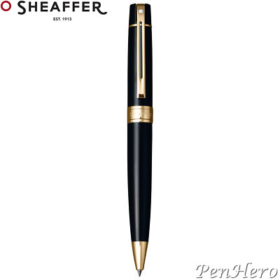 Sheaffer 300 Glossy Black G/T Ballpoint Pen 9325-2