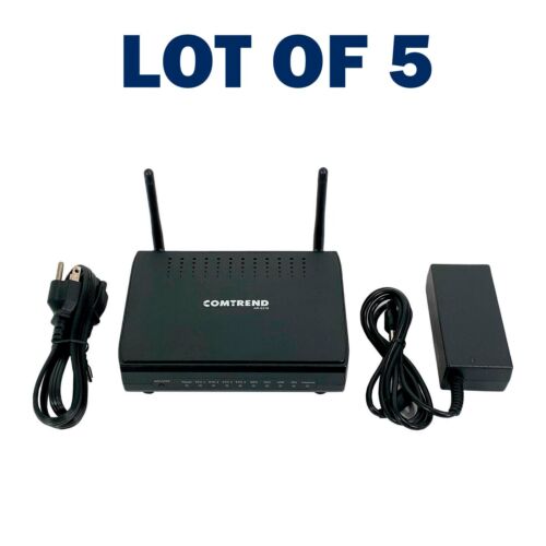 LOT OF 5 Comtrend AR-5319 Wireless N Gateway 4-port Ethernet ADSL 2+ Router - Picture 1 of 10