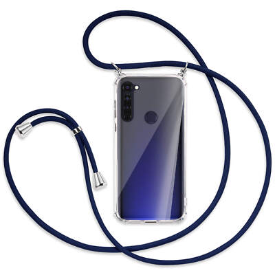 Handykette für Motorola Moto G Pro, G Stylus dunkelblau Hülle mit Band Kordel