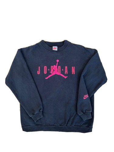 VTG 90s Nike Air Jordan Sweatshirt Boys XL Gray Tag Made In USA OG 80s Kids - Picture 2 of 15