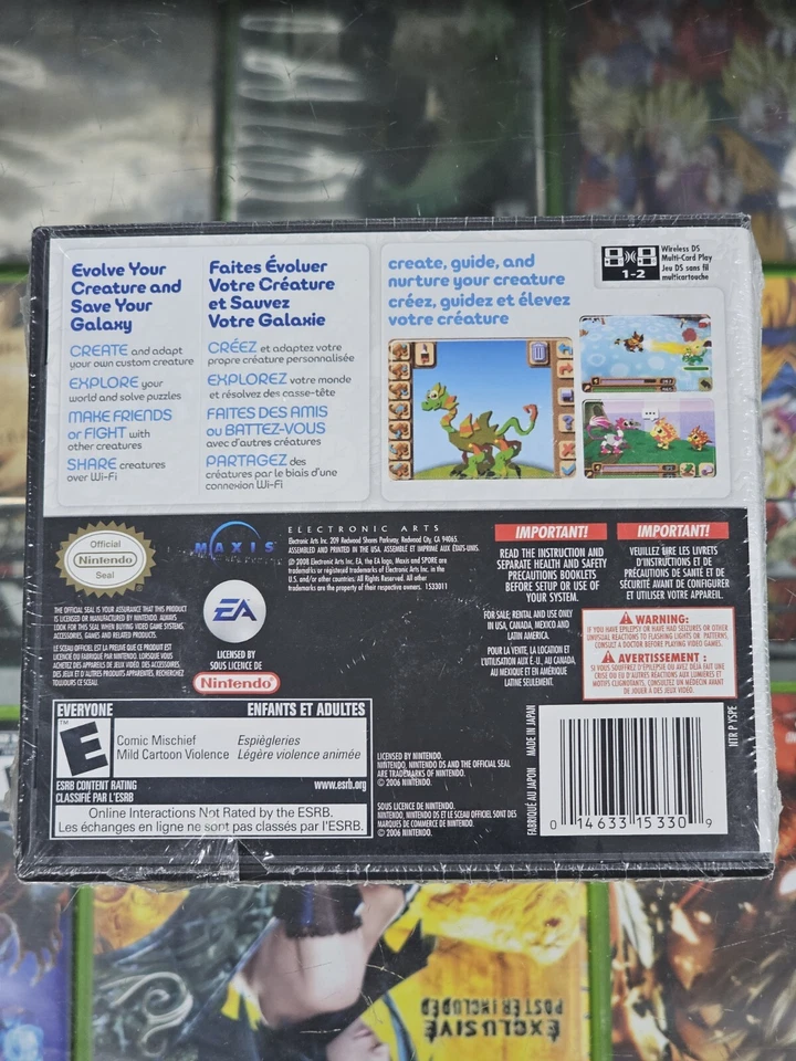 Spore Creatures (Nintendo DS, 2008) Electronic Arts Factory Sealed NEW - Image 3 of 4