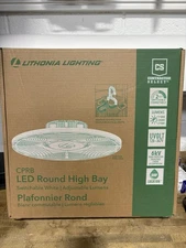 Lithonia High Bay Light 120V White 400W Integrated Led Switchable Ufo Hardwired