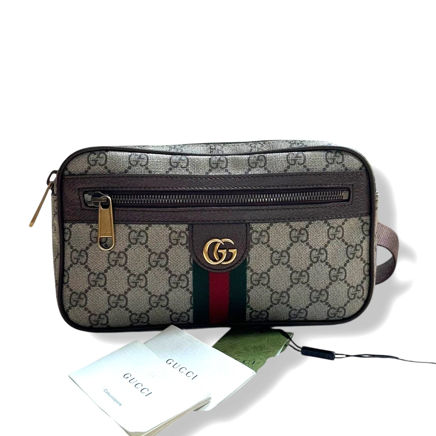 GUCCI OPHIDIA GG borsa da cintura GG Supreme marsupio in tela doppia G borsa petto 574796