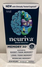 🎁 SCHIFF Neuriva Memory 3D Brain Health Nootropic S&L Term&Working AUTHENTIC 🎁