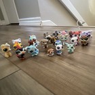 Littlest Pet Shop LPS Mixed Pet Figure Lot w/ Accessories, Bathtub & Bag — photo 4