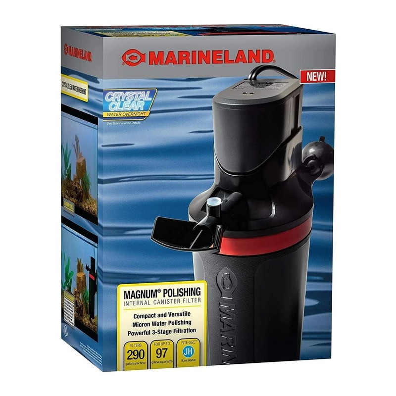 MARINELAND Magnum Internal Canister Filter for Aquariums Up to 97 Gal / 290 GPH