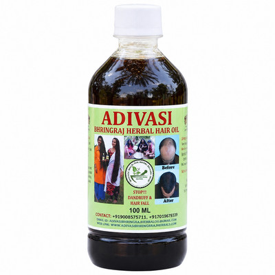 Adivasi Hair Oil Original 100 ml | Ayurvedic Adivasi Herbal Oil - (1 to 5 pack)