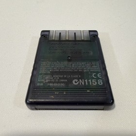 Sony PlayStation 2 OEM Clear Black Memory Card PS2 Video Game Save Accessory