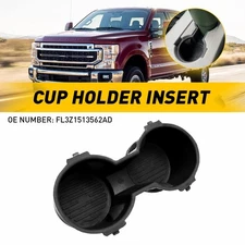 Front Center Cup Console Holder Insert Black For 2015-2017 FORD F-150 XLT XL