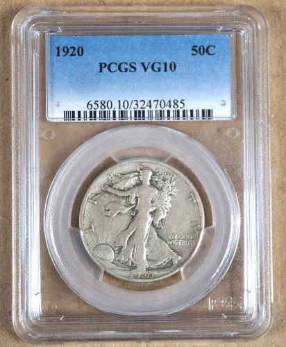 1920 WALKING LIBERTY HALF DOLLAR PCGS VG10 470485